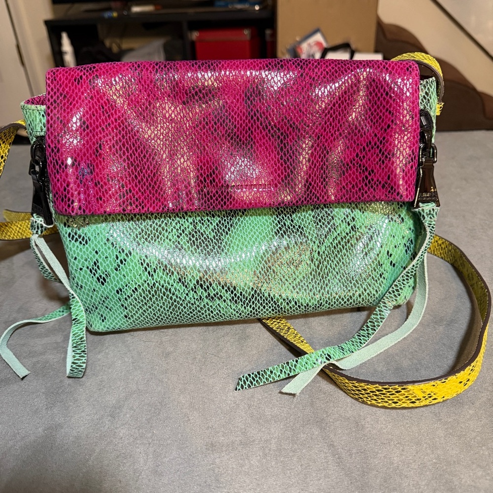 Aimee Kestenberg snakeskin hobo bag